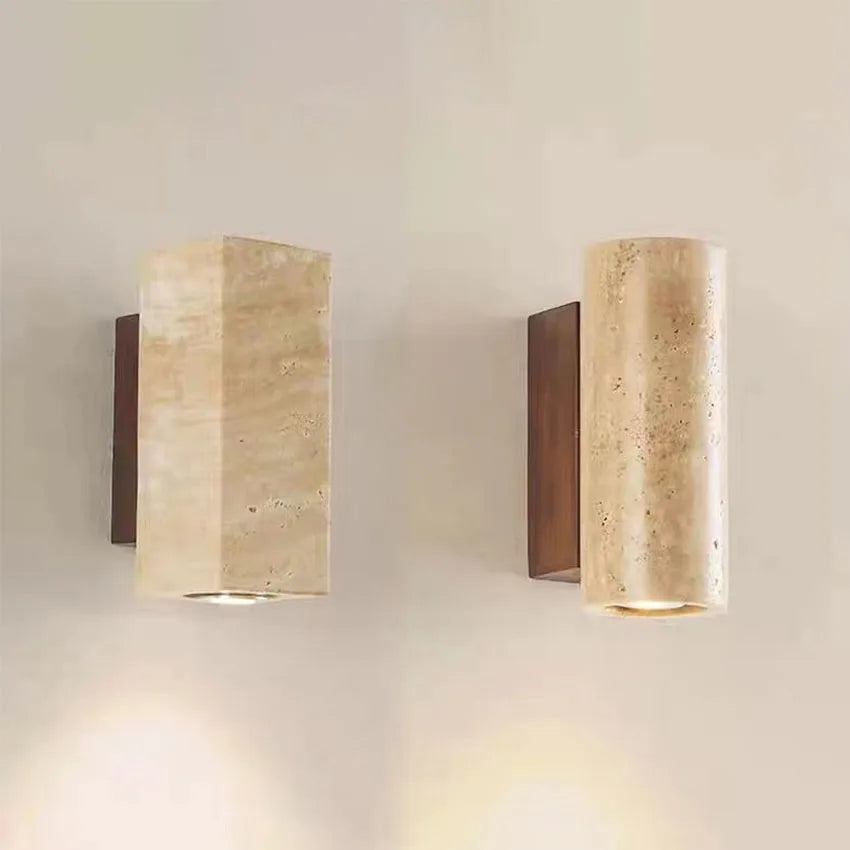 Modern Luxe Wandlamp in Natuursteen - wandlamp