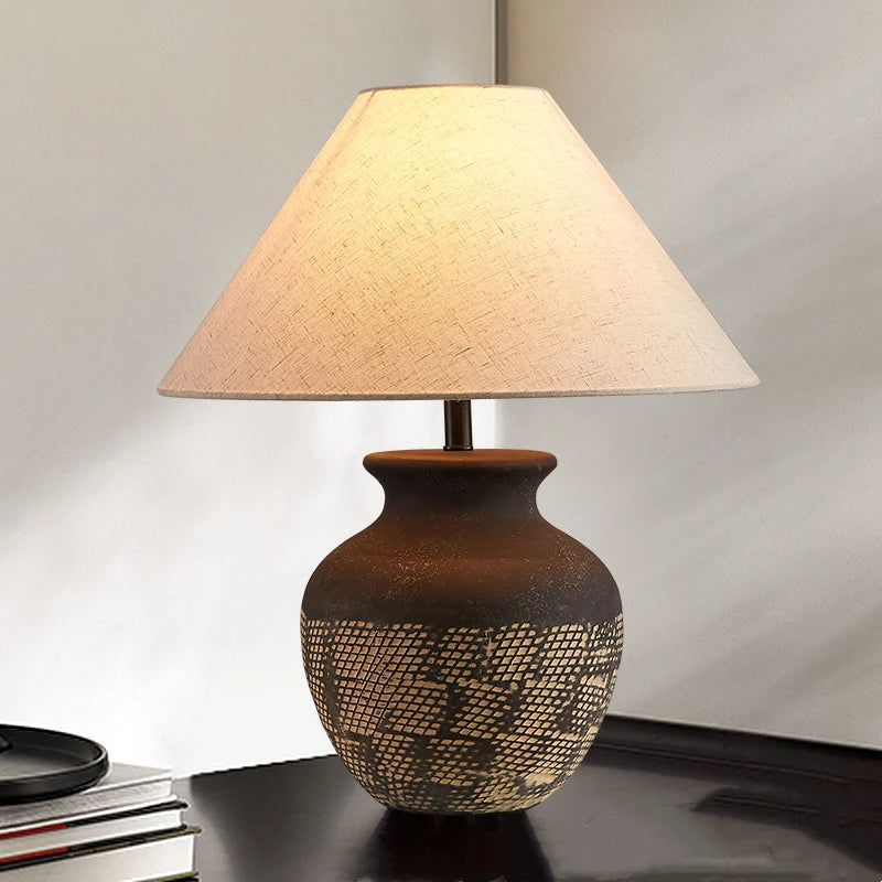 ZenGlow Handcrafted Ceramic Table Lamp - wandlamp & tafellamp