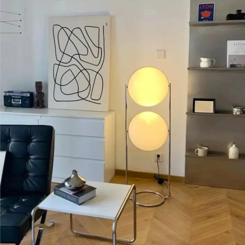 LumiSphere Art Deco LED Bol Vloerlamp - vloerlamp - sfeerbeeld