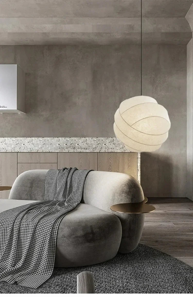 Noguchi Wabi Sphere – Japanse Stijl Papieren Hanglamp - hanglampen - verlicht