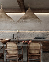 “RattanAura Wabi-Sabi Hanglamp” – Japanse LED Pendel Lamp met Ratten-Design