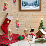 FrostGlobe LED Sneeuwbol Lichtslinger – Met Kerstboom & Rode Besjes