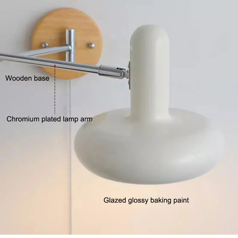 WindRocker FlexArm Wandlamp – Vintage Telescopische Leeslamp - wandlamp - verlicht