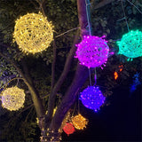 Kerst LED Rotanbal Slinger – Warme Feestverlichting & Buiten Fairy Garden Kerstverlichting