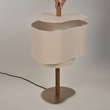 Wabi-Sabi Japanse Stoffen Staande Lamp – Minimalistische LED Vloerlamp voor Slaapkamer & Woonkamer