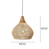 RattanaGlow: Handgeweven Rieten Hanglamp in Zuidoost-Aziatische Stijl