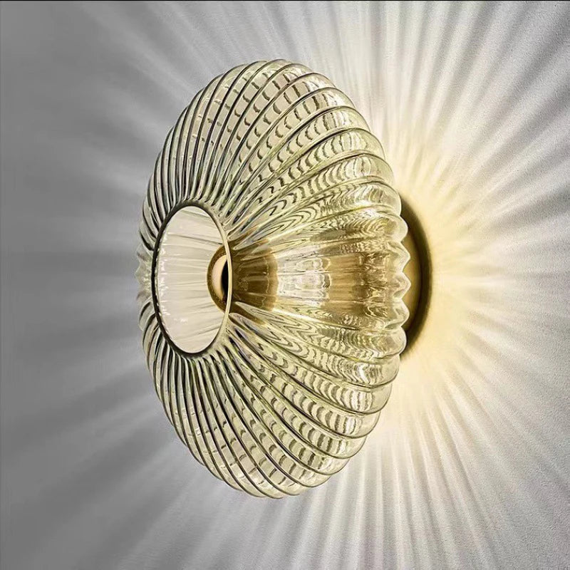 AuraGlas Bauhaus Wandlamp
