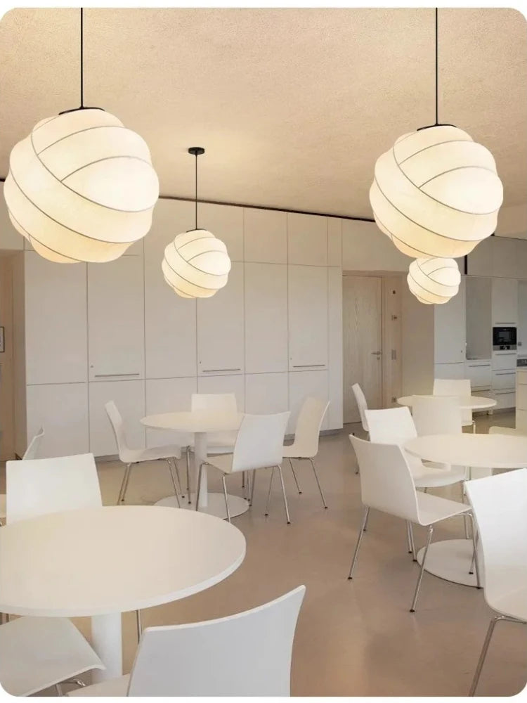 Noguchi Wabi Sphere – Japanse Stijl Papieren Hanglamp - hanglampen - detail