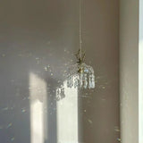 Franse Retro Glazen Hanglamp