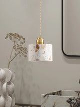 TerraLume LED Hanglamp – Moderne Terrazzo & Koper Designlamp