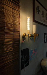 Moderne Luxe Gouden Wandlamp met Helder Glazen Kap