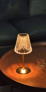 Aurora CrystalTouch – Klassieke Kristallen LED Tafellamp met Touchfunctie