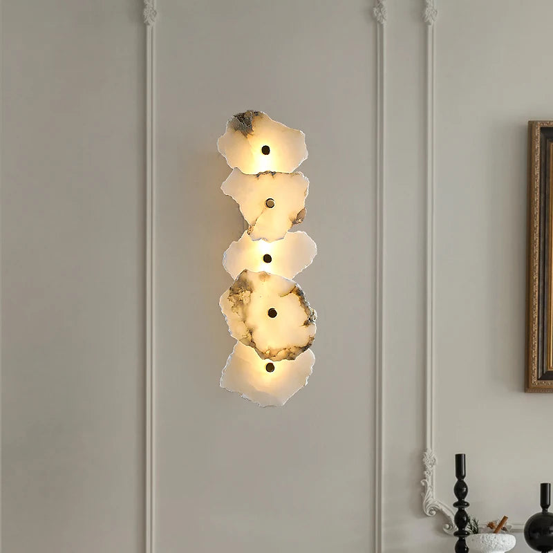 LUMARA Spaanse Alabaster Wandlamp - wandlamp - sfeerbeeld