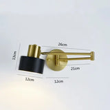 LUXARM Verstelbare Wandlamp met Lange Arm