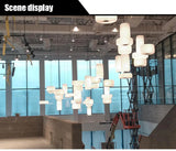 Modern Japanese Wabi Sabi Zijdehanglamp