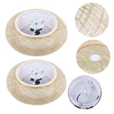 LumaBambu: Moderne Bamboe Plafondlamp Flush-Mount