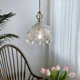 Franse Retro Glazen Hanglamp