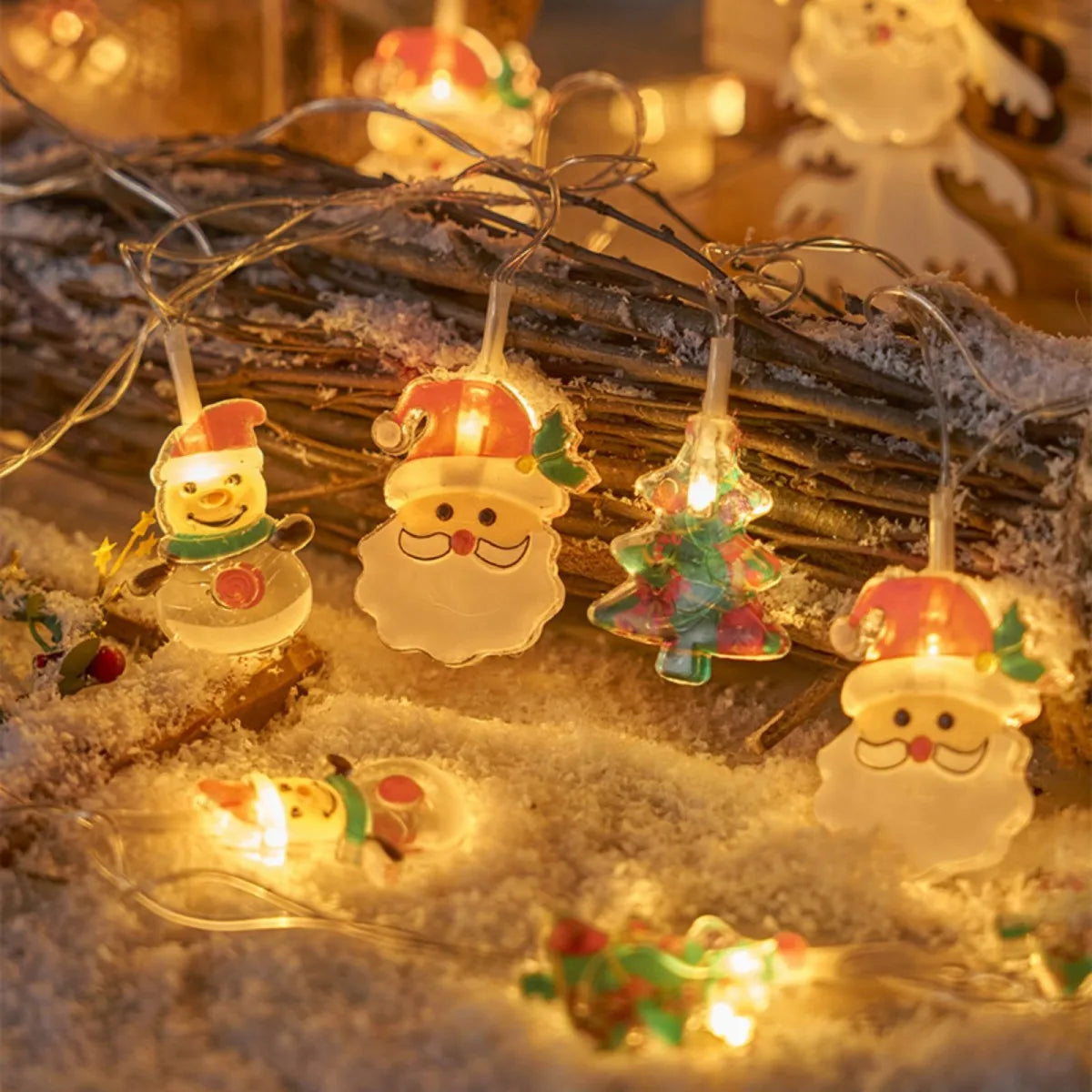 LumiKerst LED Kerstverlichting met Sneeuwman, Kerstboom & Kerstman