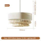 SabiGlow – Boheemse Wabi Sabi Stoffen Hanglamp