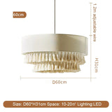 SabiGlow – Boheemse Wabi Sabi Stoffen Hanglamp