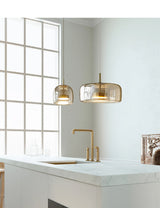 LumiGlow – Elegante Glassteen Hanglamp met LED-verlichting