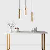 Luxe Aurea Gouden Hanglamp – Elegante Minimalistische LED Plafondlamp