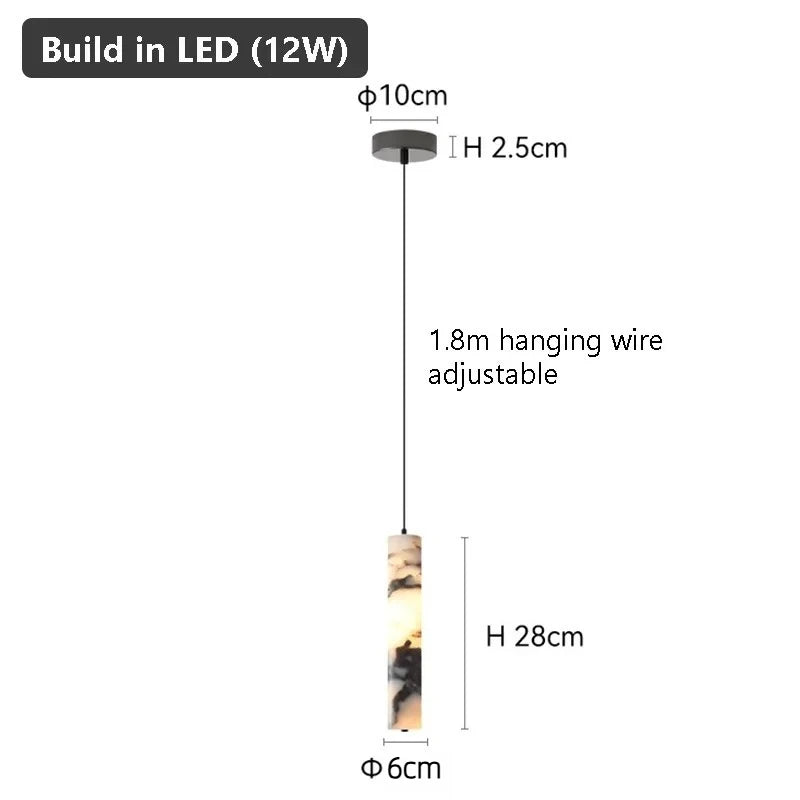 LuminaStone Luxe Natuursteen Hanglamp