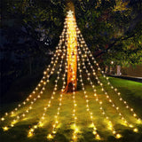 LumiCascade Kerst Waterfall LED Sterrenverlichting – 350 LED’s