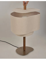 Wabi-Sabi Japanse Stoffen Staande Lamp – Minimalistische LED Vloerlamp voor Slaapkamer & Woonkamer