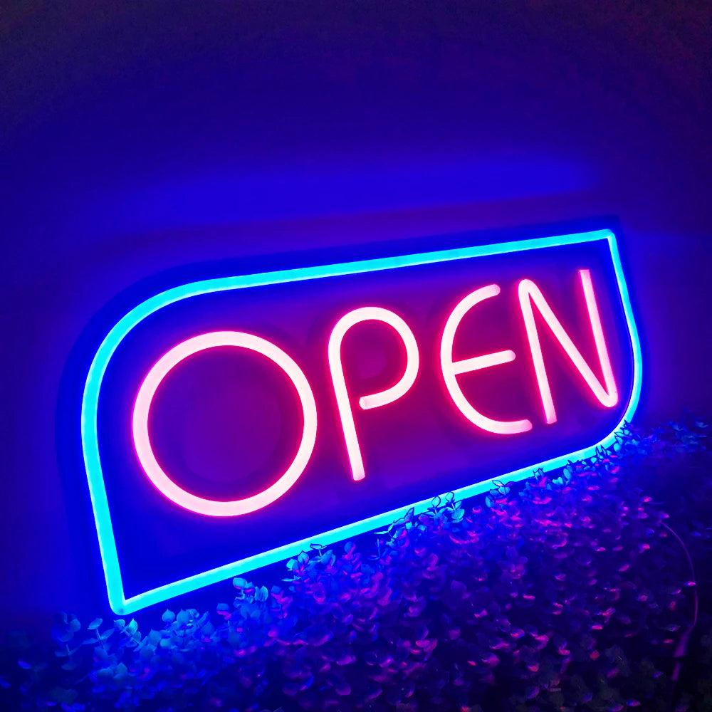 BrightGlow Pro Neon OPEN Bord - wandlamp