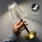 Aurora CrystalTouch – Klassieke Kristallen LED Tafellamp met Touchfunctie