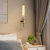 Moderne Luxe Gouden Wandlamp met Helder Glazen Kap