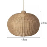 Bohemian Wicker Pendant Light