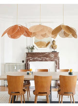 LumaFlora Petal Light – Stoffen Kunst Hanglamp met Kleurrijke Bloembladen