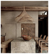 “RattanAura Wabi-Sabi Hanglamp” – Japanse LED Pendel Lamp met Ratten-Design