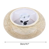 LumaBambu: Moderne Bamboe Plafondlamp Flush-Mount