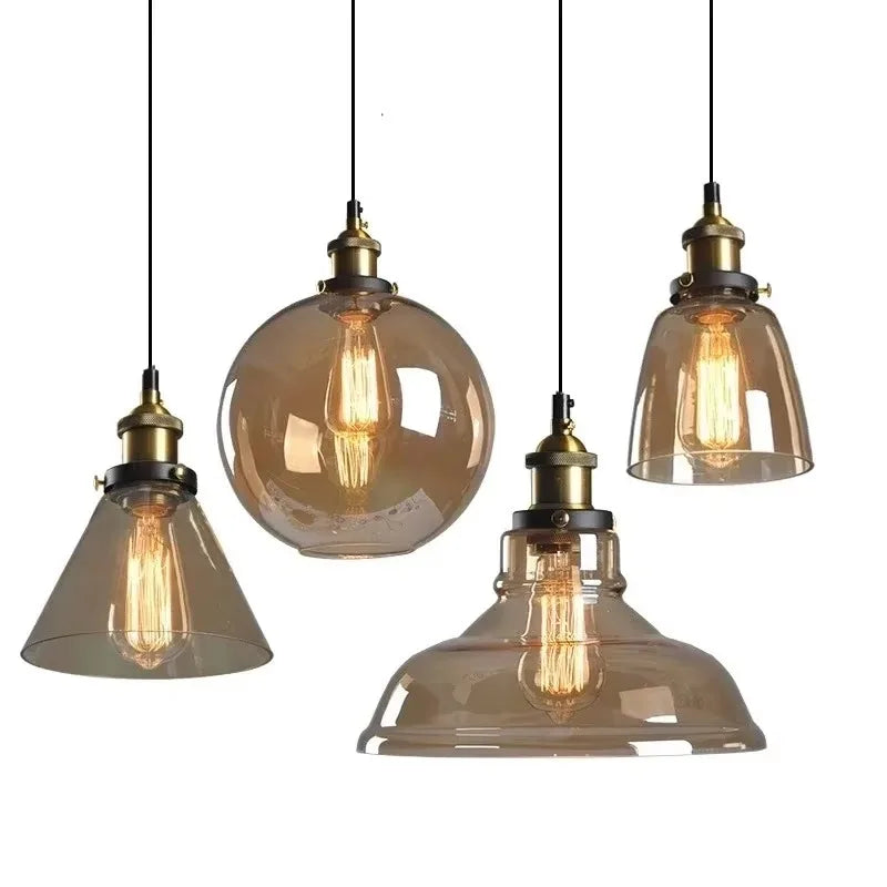 NordicLoom – Moderne Loft Hanglamp met Glas - hanglampen
