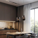 Savannah Glazen Zwarte Hanglampen