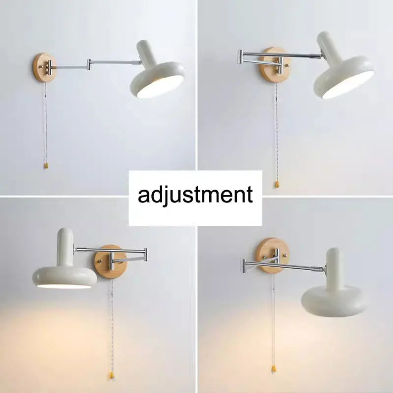 WindRocker FlexArm Wandlamp – Vintage Telescopische Leeslamp - wandlamp - detail