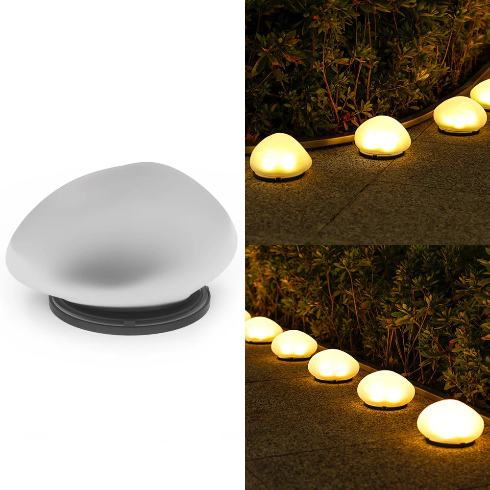 LUXGLOW Solar Kiezel Buitenlamp
