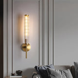 Moderne Luxe Gouden Wandlamp met Helder Glazen Kap