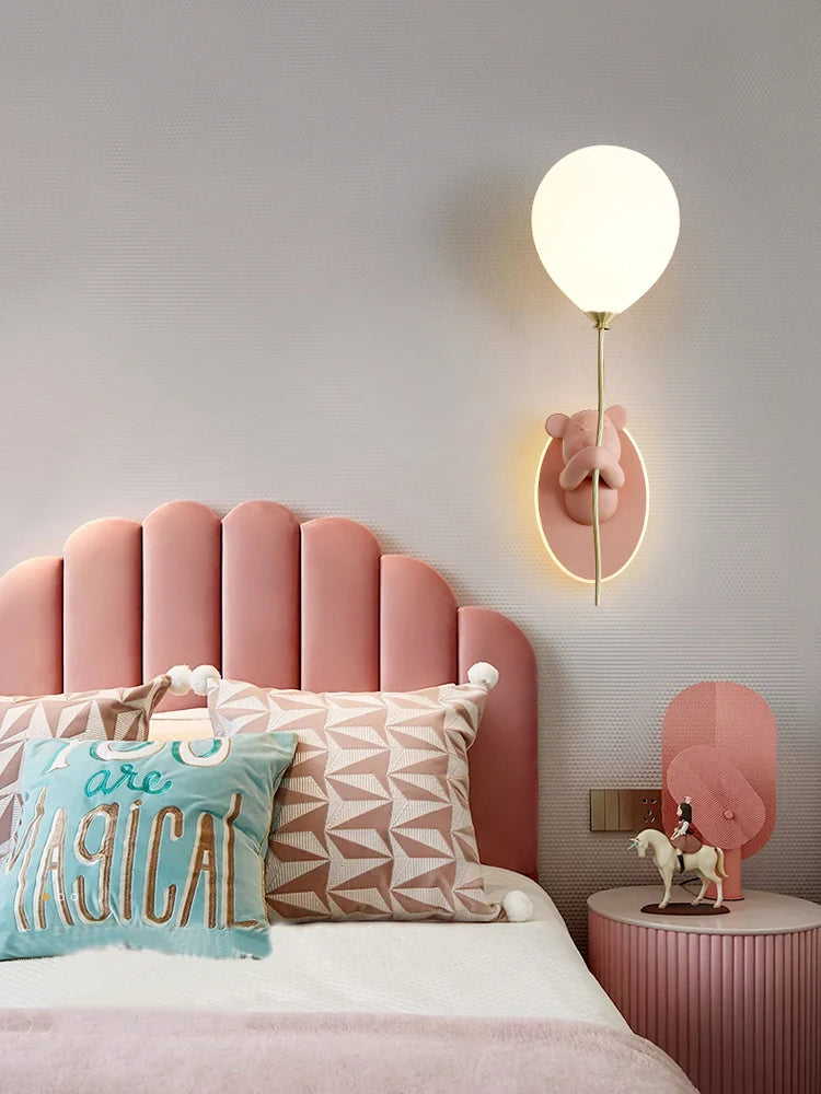 BearGlow Kinder Wandlamp - wandlamp - sfeerbeeld