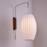 SakuraSilk – Japanse Handgeweven Zijde Wandlamp