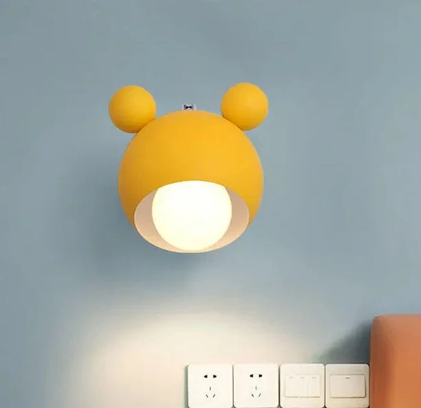 Nordic Mickey Wandlamp – Designlamp voor Slaapkamer, Hal & Kinderkamer