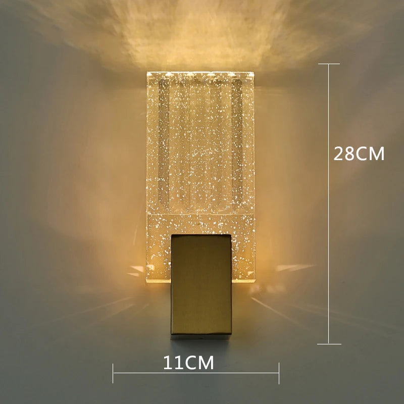 AuroraLux Bubble Wandlamp – Luxe Gouden LED
