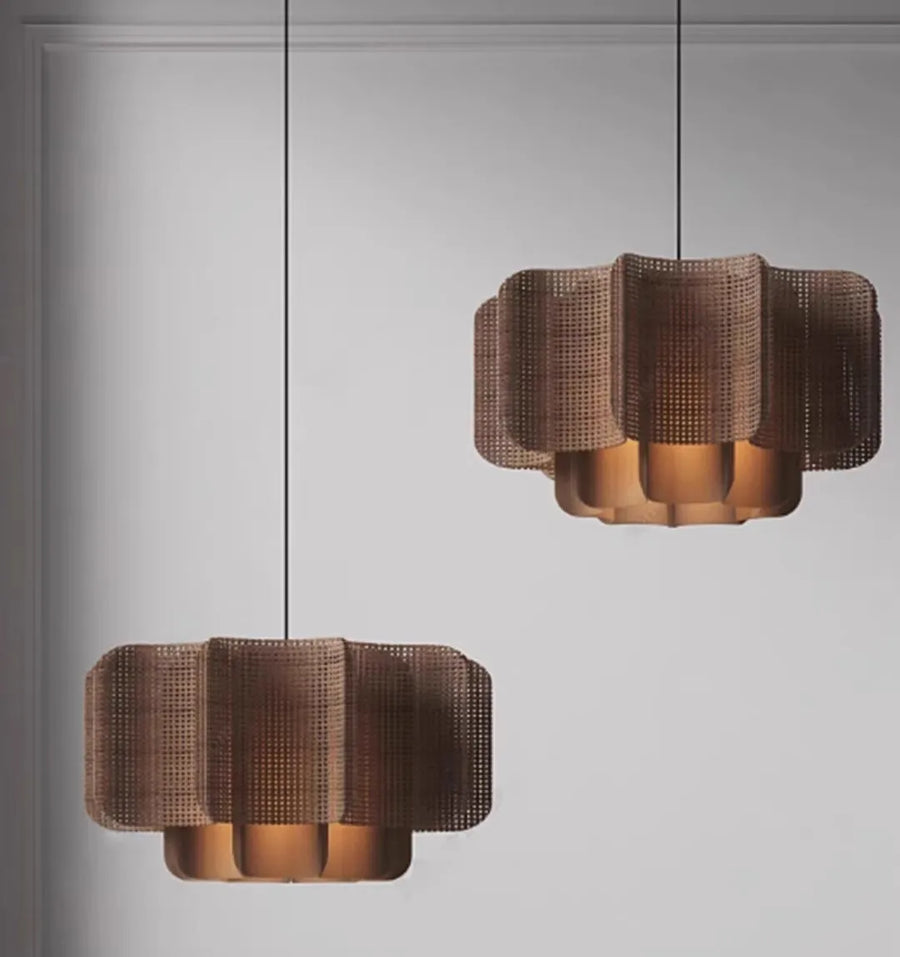 Japanse Wabi Sabi Boheemse Rotan Hanglamp