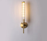 Moderne Luxe Gouden Wandlamp met Helder Glazen Kap