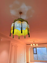 ChâteauLumière Franse Retro Koper & Stoffen Kwast Chandelier