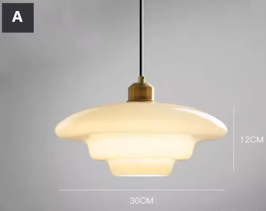 Witte Glazen Hanglamp