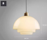 Witte Glazen Hanglamp